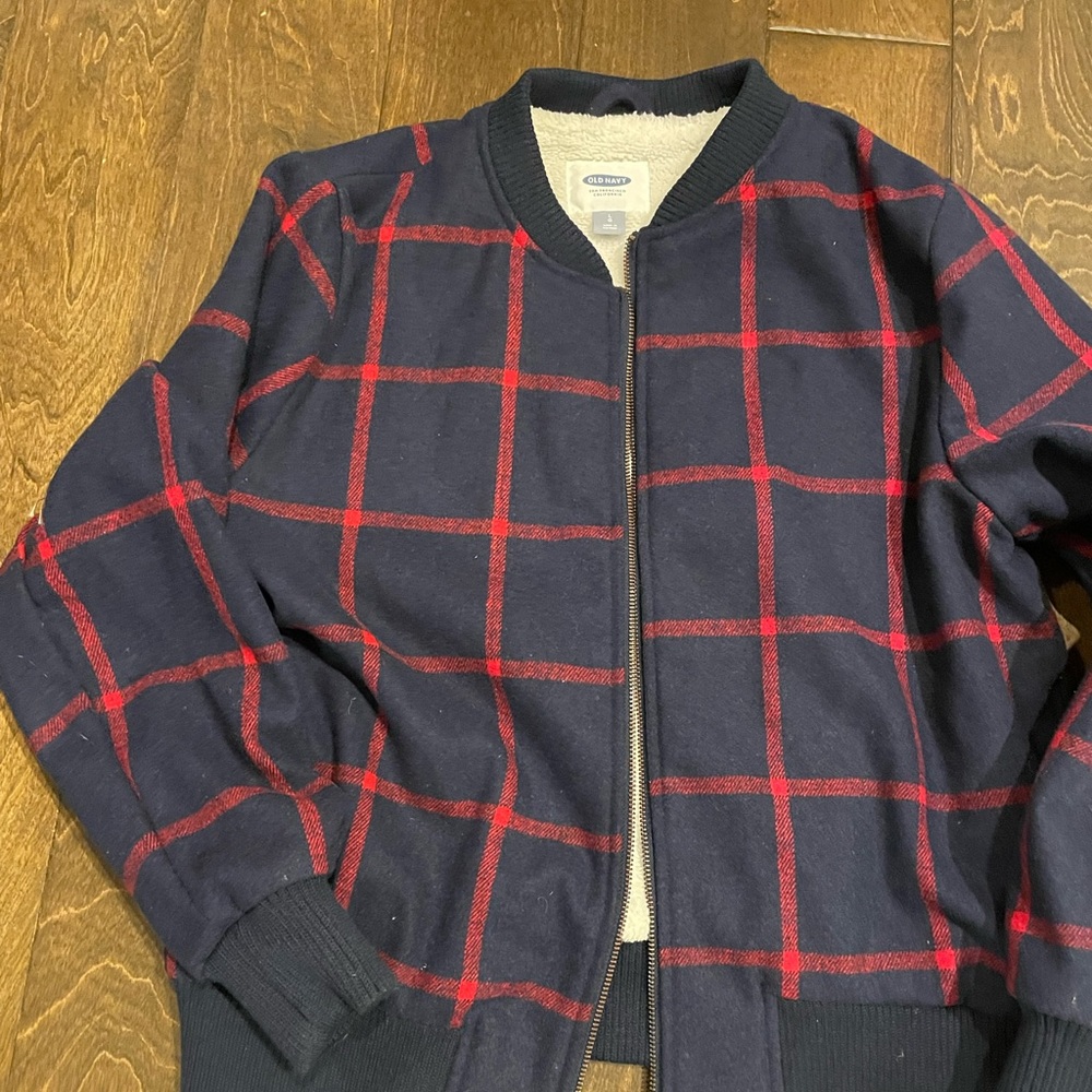 Old Navy bomber jacket. Ladies size large.